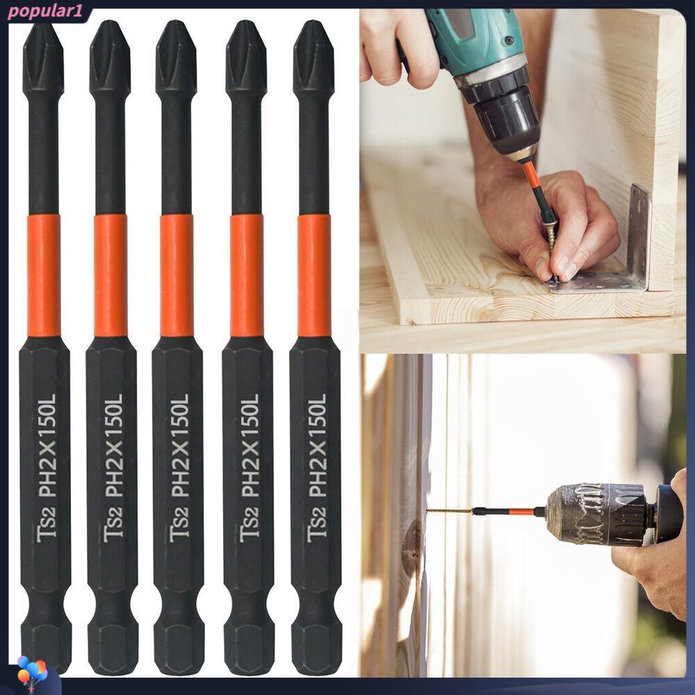 Populer Obeng Berperingkat Dampak DIY Kekerasan Tinggi Cross Screwdriver Woodworking Alat Impact Drills