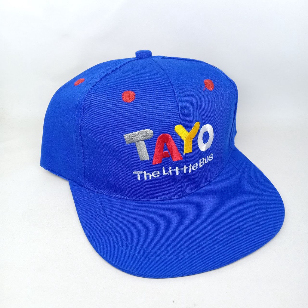 Topi Snapback Tayo The Little Bus | Topi Snapback Anak Motif Tayo