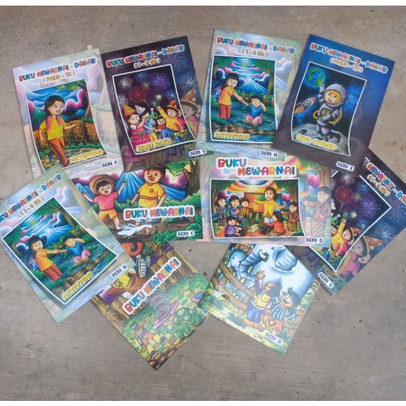 

Zx House&Home Buku Mewarnai Anak Sketsa Manual Handmade Asli Bertema A4 Belajar Seri Dasar Sampai