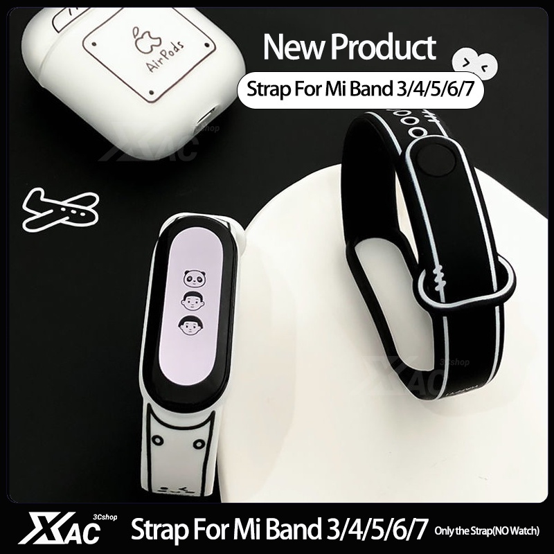 Upgrade Your Xiaomi Mi Band 6/5 with this Black Watch Band Xiaomi Mi Band 6/5 with this Black Watch Band Stylish Black Watch Band Compatible with Xiaomi Mi Band 3/4