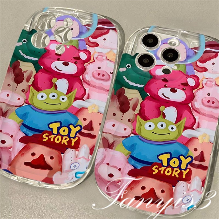 Compatible For IPhone 14 13 12 11 Pro Max X XR Xs Max 8 7 Plus SE 2020 Kompatibel Untuk Kartun Toy Story Sabun Telepon Case Bening TPU Soft Cover