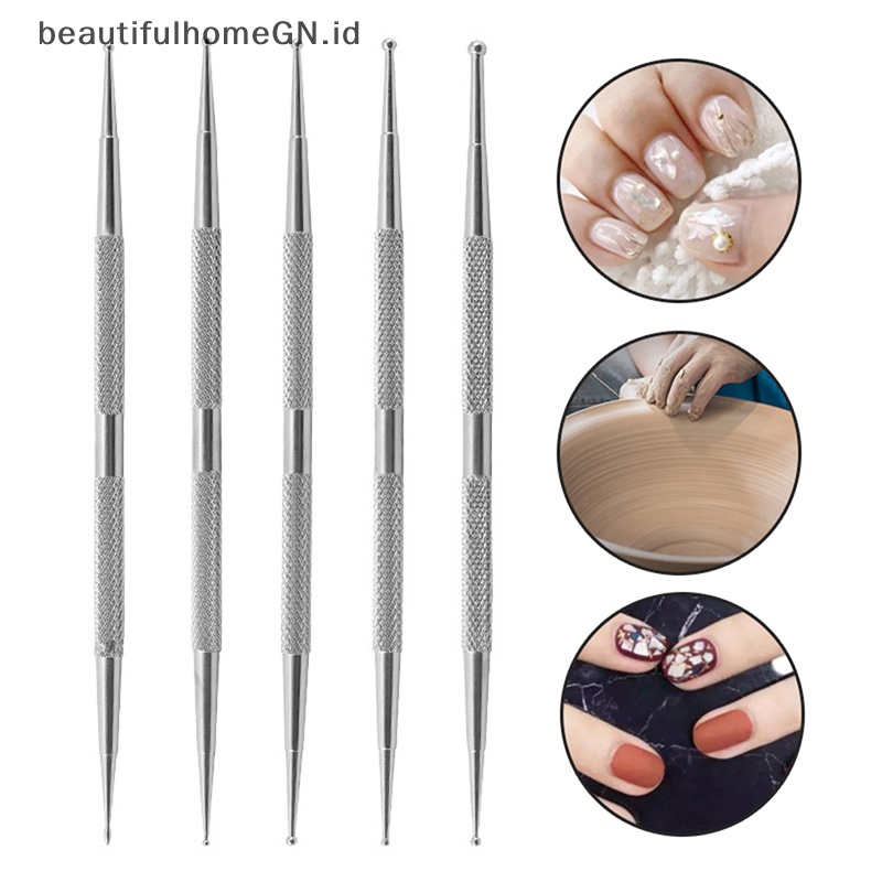 {Cantik} 1pc Nail Art Dotg Pen Tools Kuku DIY Paing Dot Polish Tool~