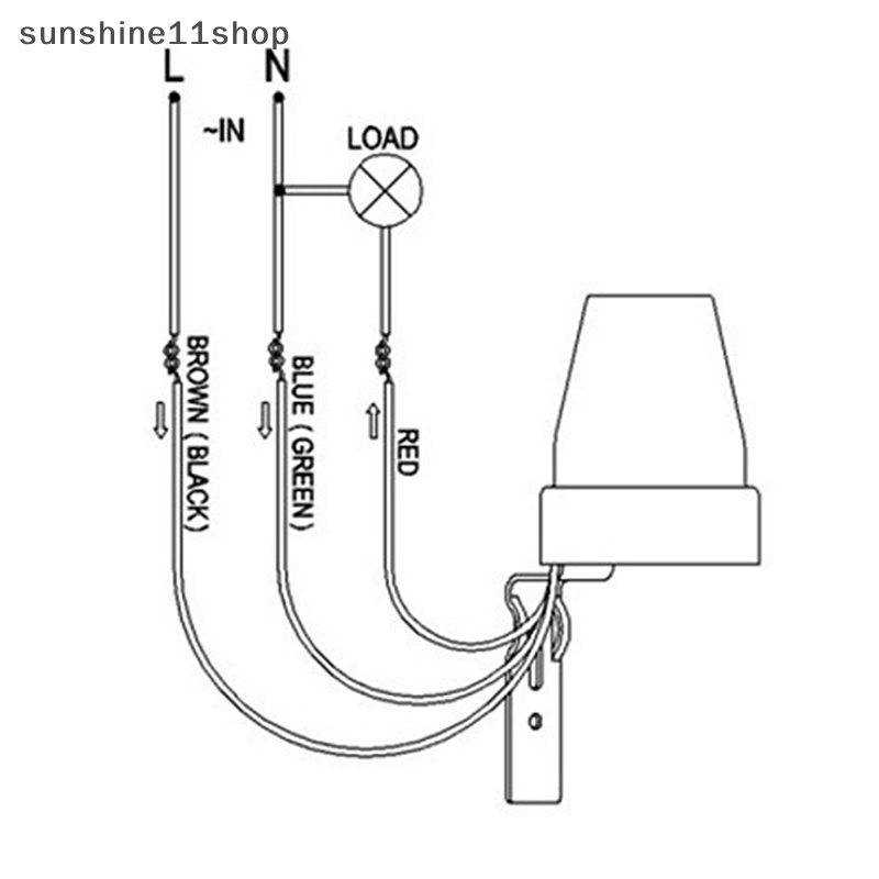 Sho AS-22 Otomatis On Off Photocell Lampu Jalan Light Switch Controller DC AC 220V 10A Kontrol Foto Photoswitch Sensor Adjustable N