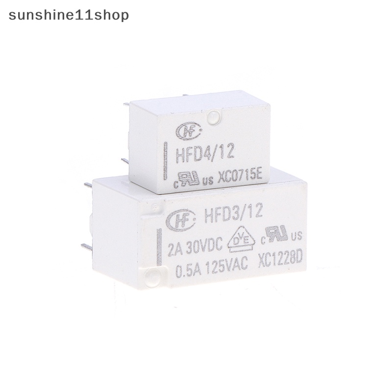 Relay Sinyal SHO HFD4 2A 8Pin SMD Relay 3V 4.5V 5V 12V 24V DC HFD4-V/5V HFD4 /12V -S N