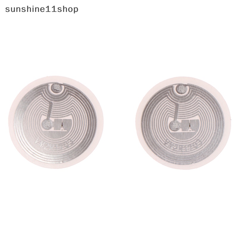 Sho 10Pcs UID Block 0ubah Tulisan Ulang Putaran Dia25mm Stiker 13.56MHZ NFC Cop N