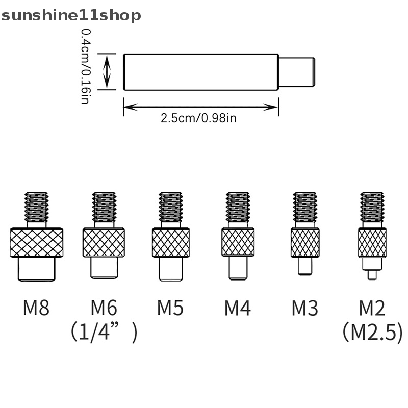 Sho Heat Insert Nut Ujung Besi M2 M3 M4 M5 M6 Thread Tanam Kit Alat Penyisipan Panas N