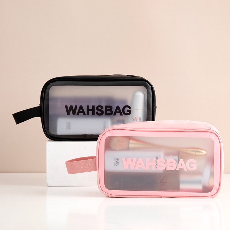 Tmall88 Tas Kosmetik Transparant WASHBAG Pouch Travel Make Up Bag Organizer