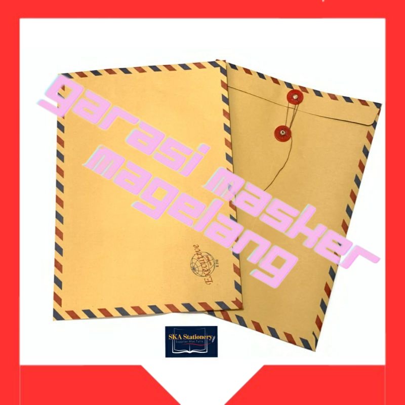 

Amplop Coklat Air Mail Tali (10pcs) Termurah