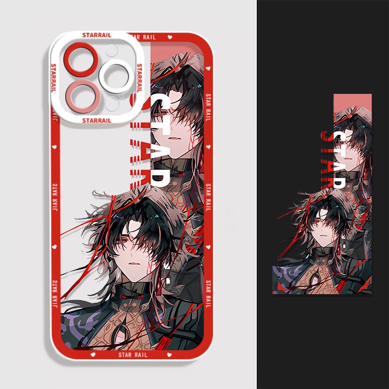 IPHONE Honkai Star Rail Himeko Blade Soft Phone Case Kompatibel Untuk Iphone14 11 13 12 Pro Max XS XR X8 7 6S Plus Casing Tingyun Mini Transparan TPU Silikon Shockproof Cover