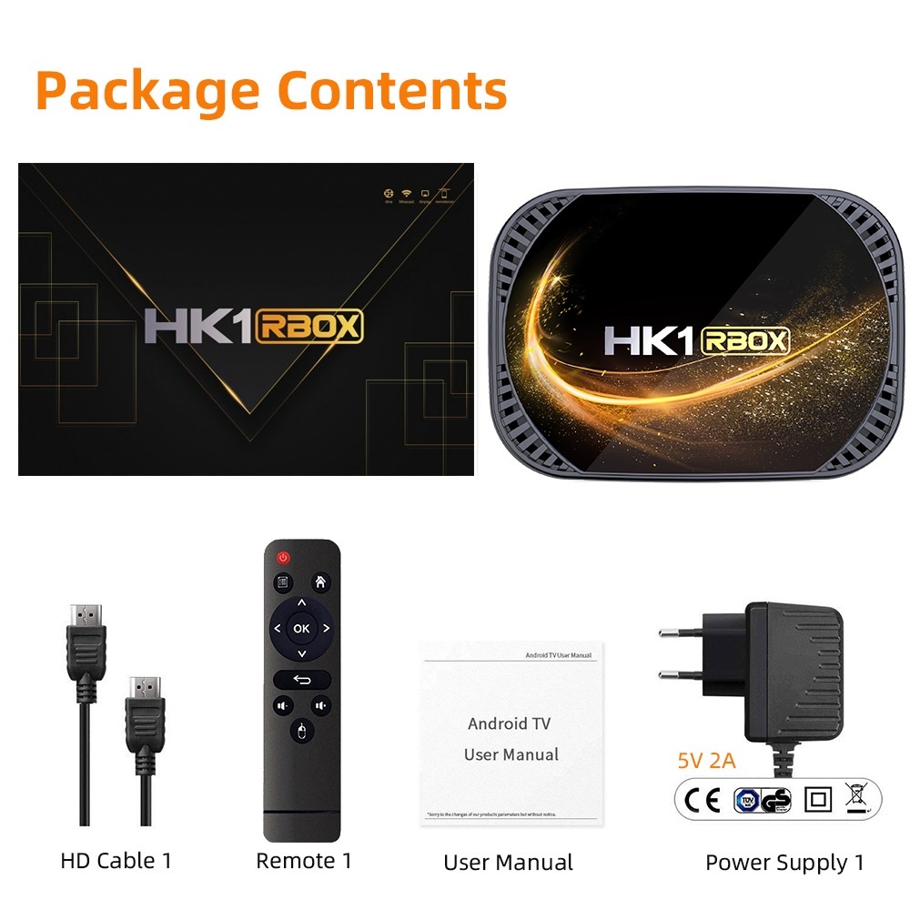 HK1 RBOX X4S - Android 11 Smart Android TV Box 8K - RAM 2GB ROM 16GB