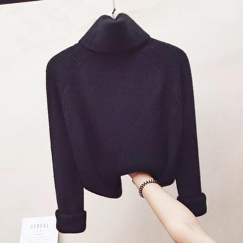 IMPORT DREAMY WOMAN WINTER TURTLENECK KNIT TOP BAJU ATASAN WANITA RAJUT MUSIM DINGIN