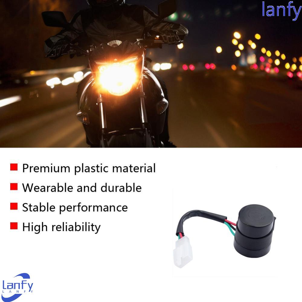 Lanfy Relay Sein Hitam Gy6 Aksesoris Hyper Kedip Kedip Lampu Flasher Led 3pin 12v Untuk Gy6 50-250cc Pel Relay Blinker