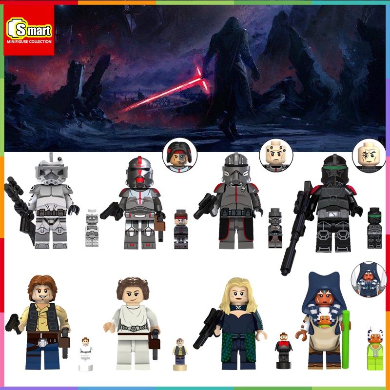 Star Wars Clone Commander Ahsoka Rakitan Blok Bangunan Mainan Minifigure Boneka Mini Ornamen Hadiah