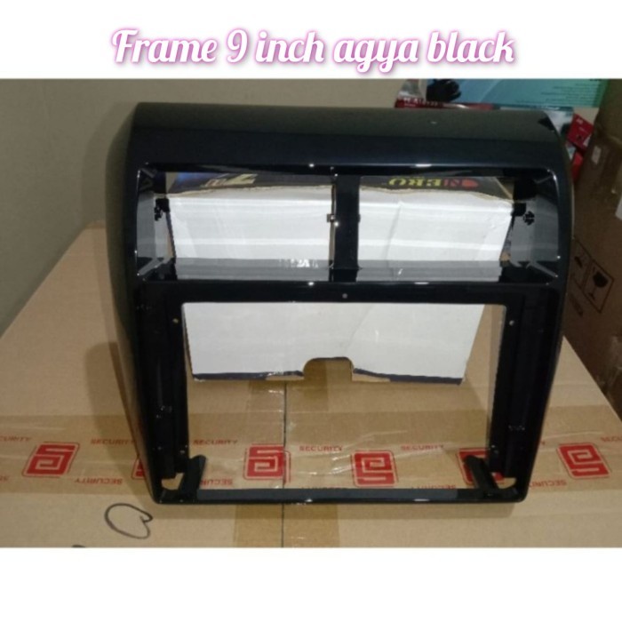 frame head unit android 9 inch mobil agya/ayla plastik abs