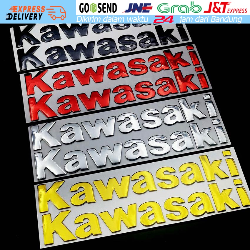 Sepeda Motor 3d Lencana Roda Tangki Decal Stiker Soft Reflective Decal Untuk Kawasaki