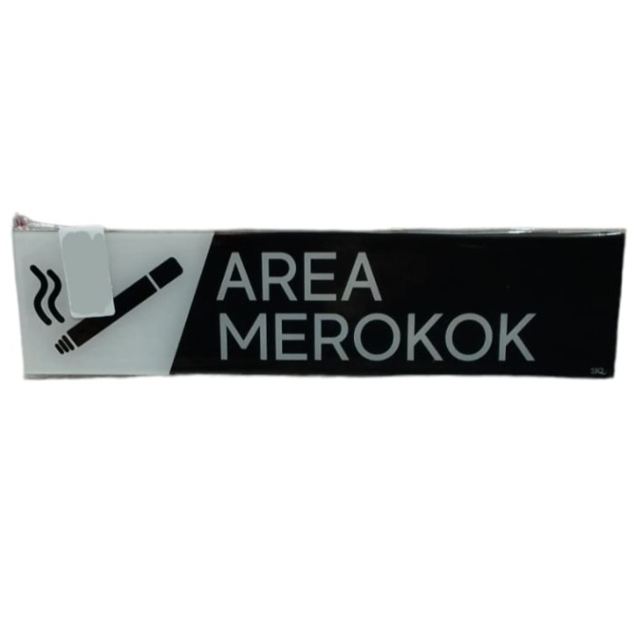 

Acrylic Boyko Tulisan Area Merokok Hitam Putih