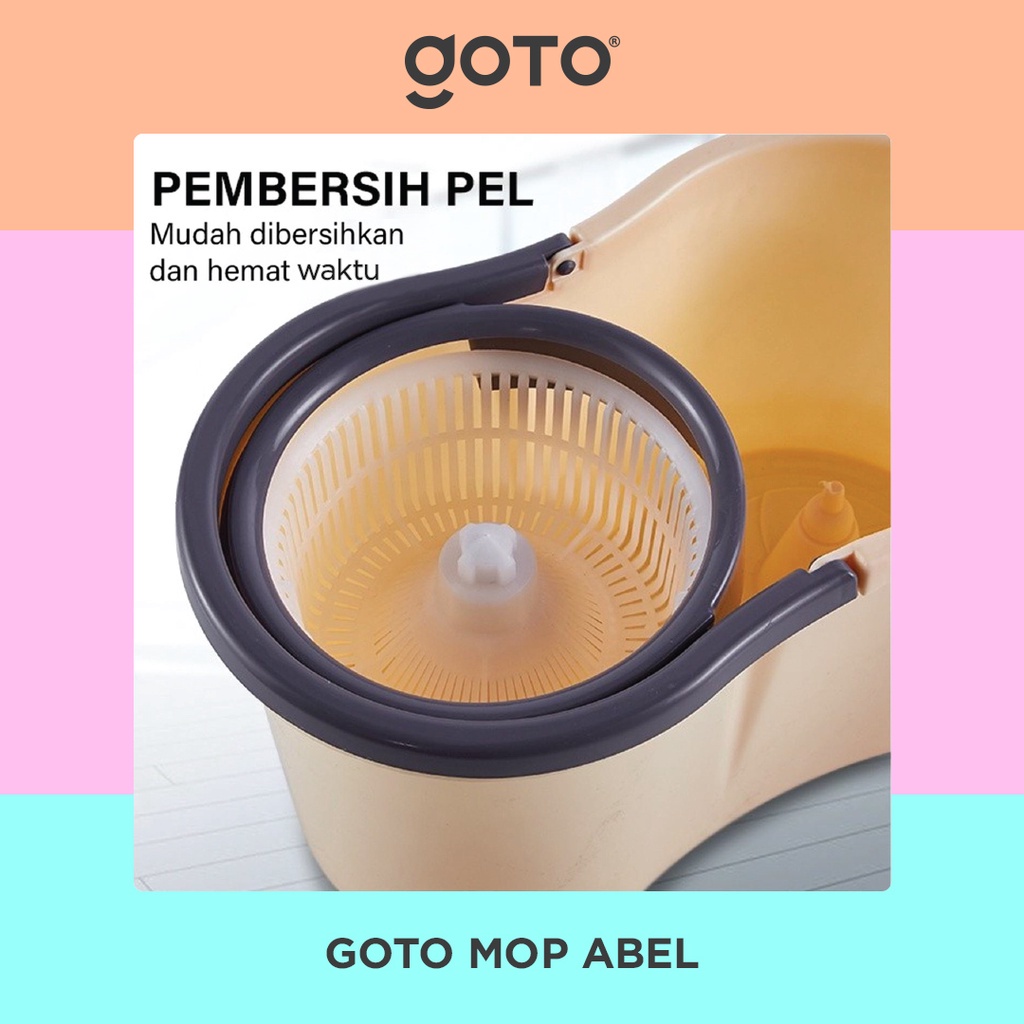 Goto Abel Alat Pel Lantai Pembersih Lantai Spin Mop Ultra