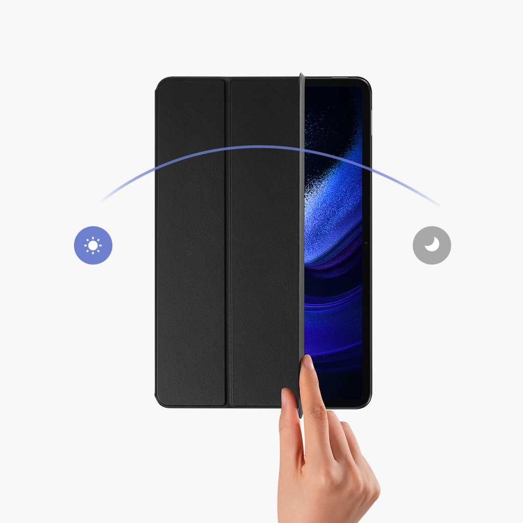 Xiaomi Mi Pad6 Tablet Magnetik Dua Sisi Pelindung Case Smart Intelligent Wake-up Tablet Flip Shell Protectiv