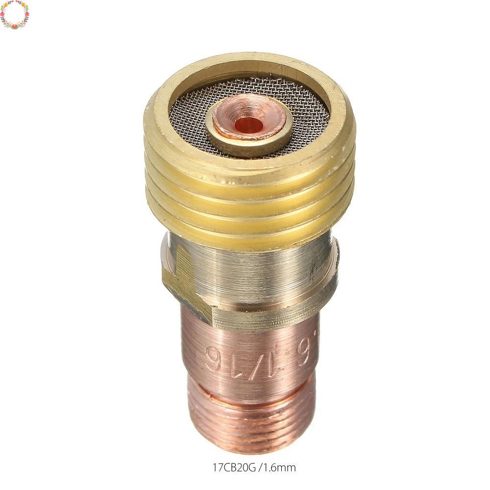 1pc Collet Kuningan Body Konektor Lensa Gas Gemuk Dg Mesh Untuk Tig WP-17 /18 /26 New
