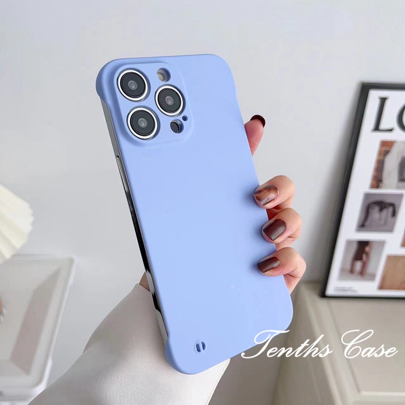 Untuk Vivo V27e V25e V23e Y12 Y15 Y17 Y12i Y11 V27 V25 V23 V20 Pro Frosted Ultra-Tipis Casing Ponsel Warna Permen Empat Sudut Anti Jatuh Cover