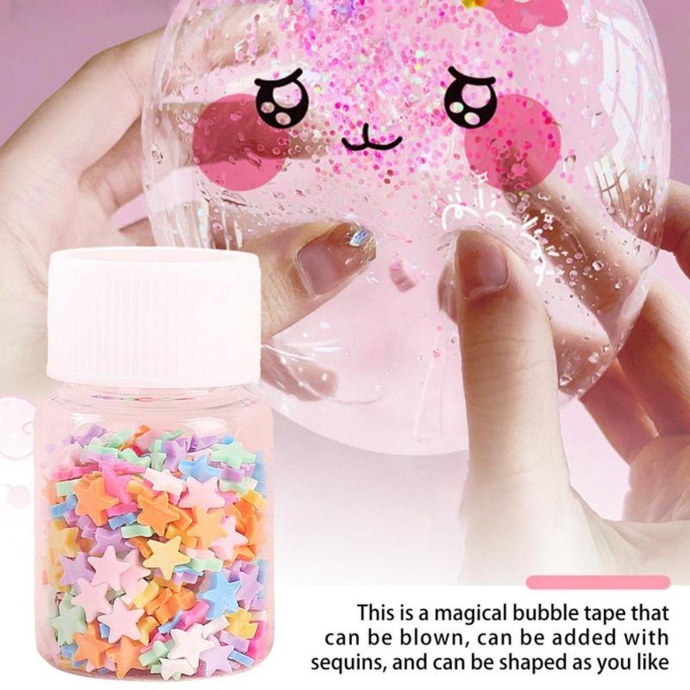 Nickolas1 Nano Perekat Bubble Tinggi Lengket Serbaguna DIY Lem Lukisan Set DIY Craft Pinch Mainan DIY Painting Mainan Bola Air Perekat Dua Sisi Tape Meniup Gelembung Set