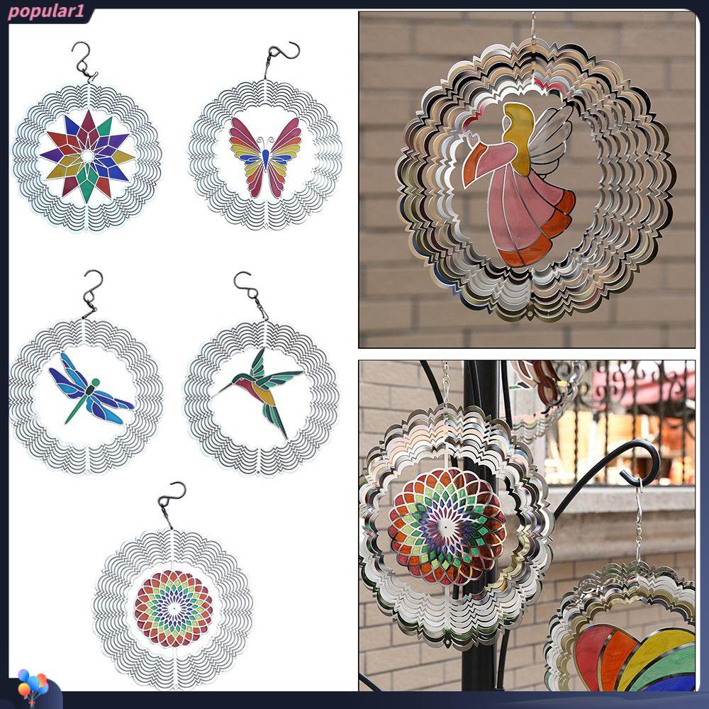 Populer Wind Spinner Dekorasi Halaman 3D Hollow Out Wind Chime