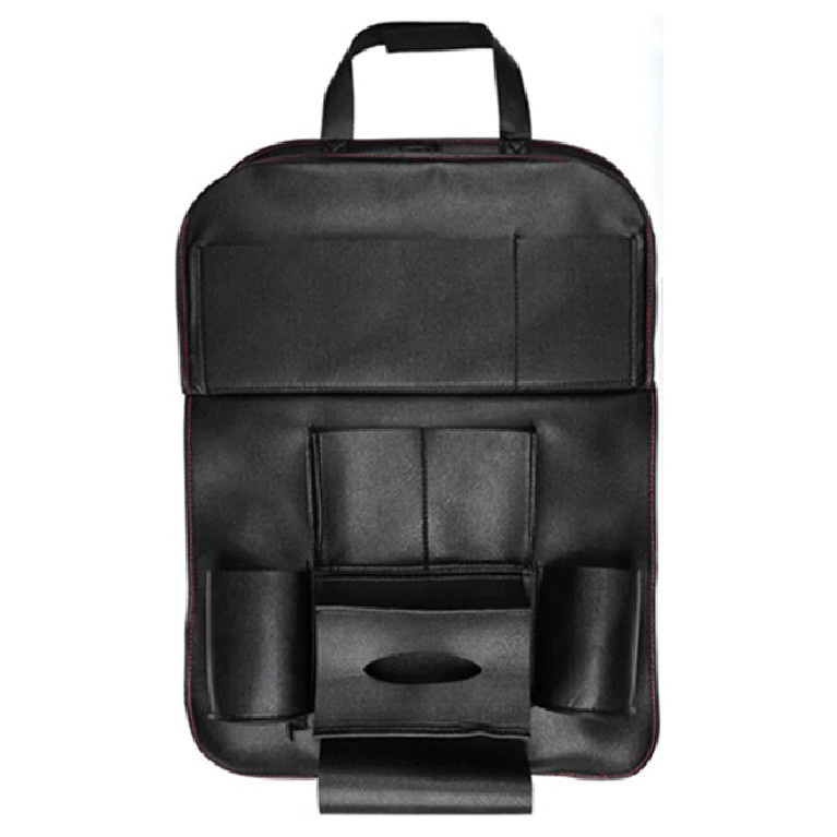 305 ONEVER Car Seat Back Hanging Organizer Storage Bag Universal Leather