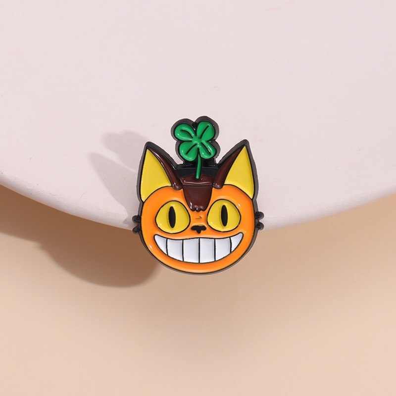 Anime Tanaman Totoro Enamel Pin Bros Lucu Garfield Pin Logam Bros Lencana Kartun Jewlery Hadiah Untuk Anak Anak