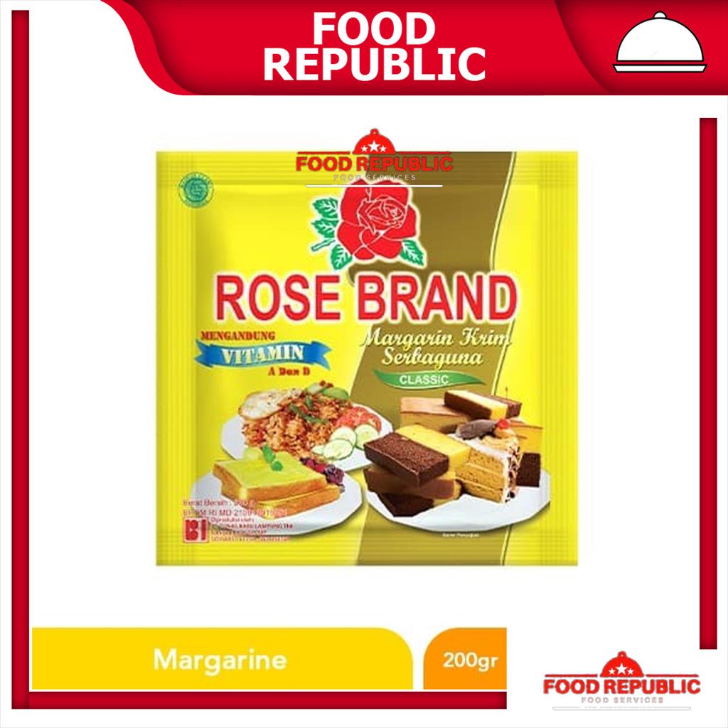 MARGARINE ROSE BRAND 200 GR MENTEGA SERBA GUNA ROSEBRAND CLASSIC HALAL