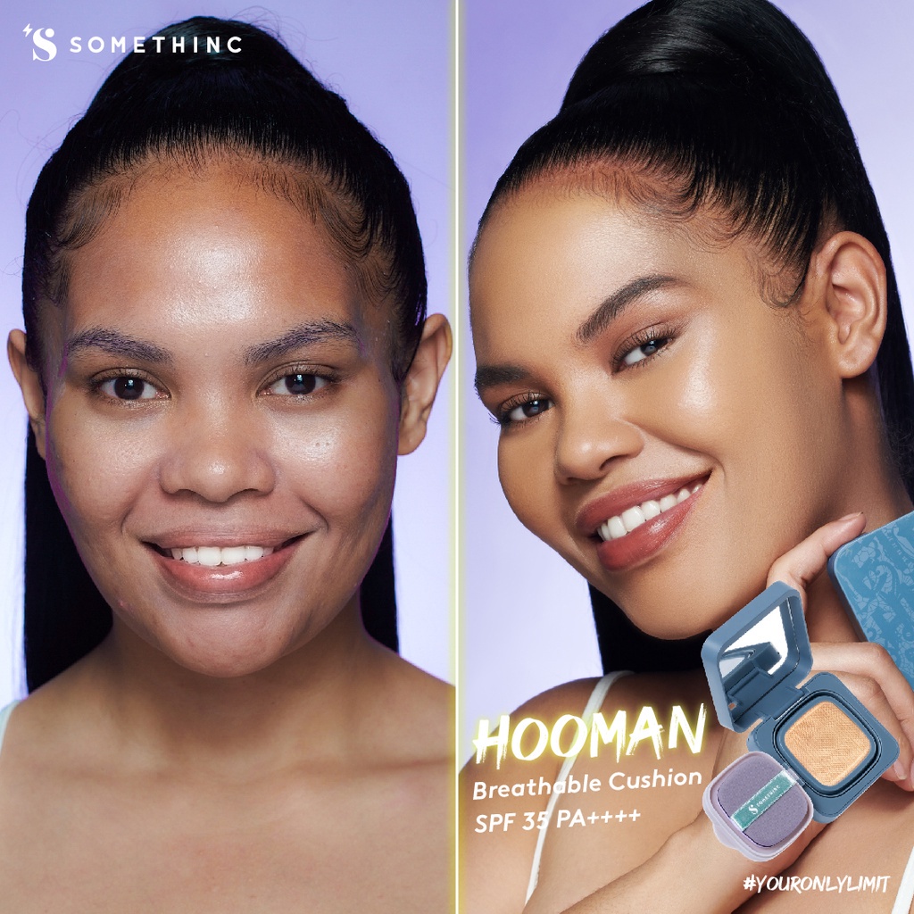 ❤️ MEMEY ❤️ SOMETHINC HOOMAN Breathable UV Cushion Cover SPF 35 PA++++ - Cushion Matte