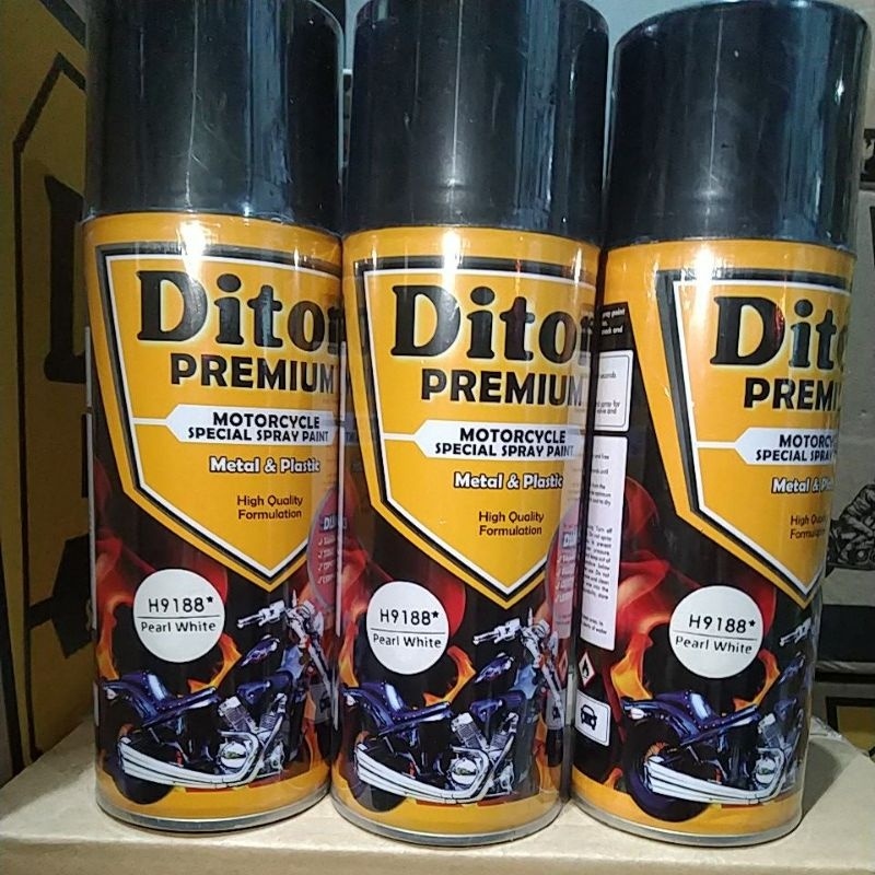 Pilok Pilox Cat Diton Premium Pearl White 9188 400cc Putih metalik metalik Putih mutiara Pilok Tahan