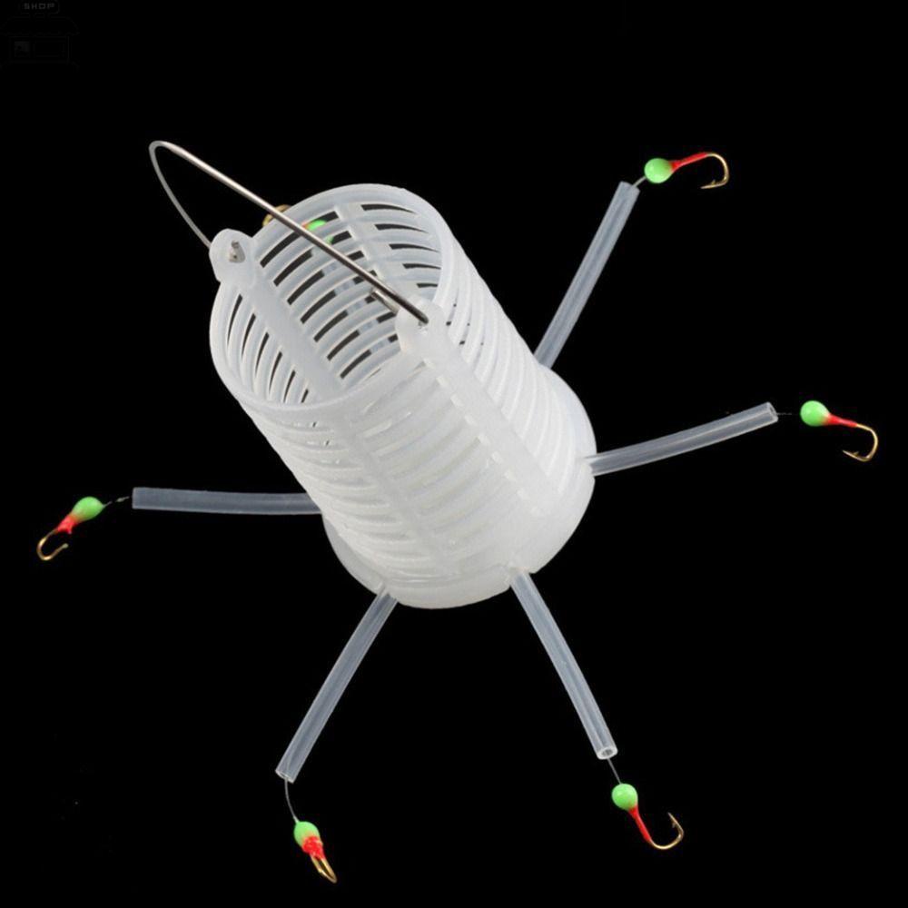 Piringan Ledakan Agustina Kait Berduri Putar Gurita Emas Carp Fishhooks Fishing Tackle Saury Hook Fluorescent Enam Bintang Hook