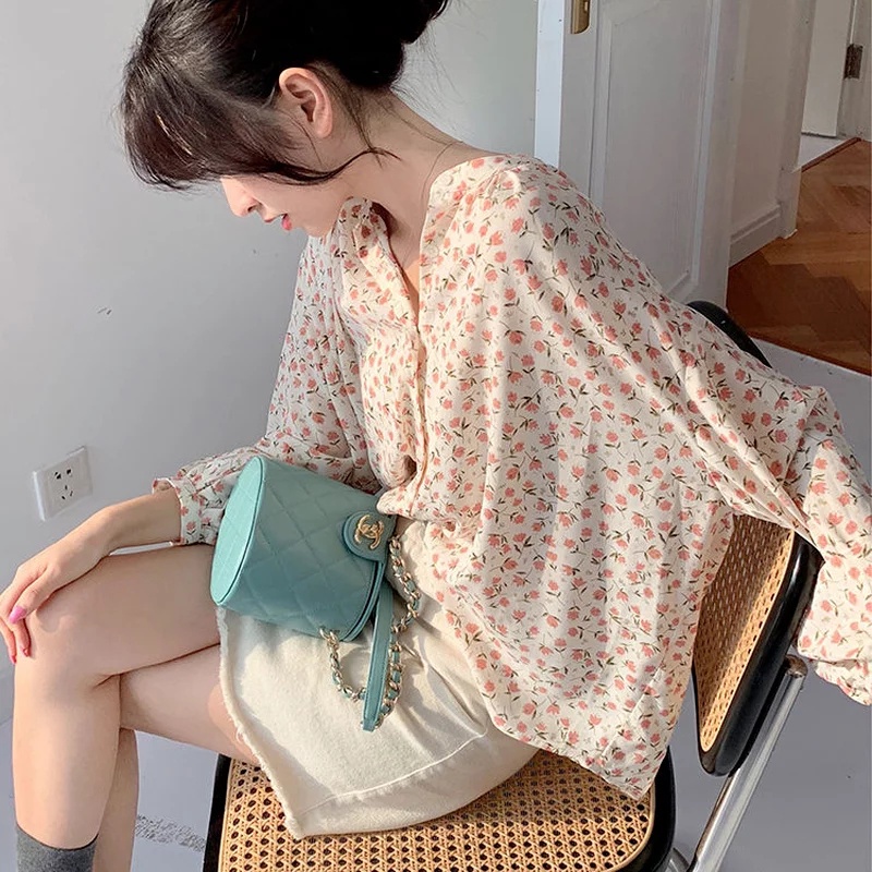 BEFAST - ZFS OOTD Blouse SENA / YEJIN SHAKILA KOREAN FLOWER / Atasan Lengan Panjang / Pakaian Wanita Modis / Blouse Motif / Blouse Wanita Elegan / OOTD Wanita Ala Style Korean / Blouse Keluaran Terbaru / Fashion Casual wanita