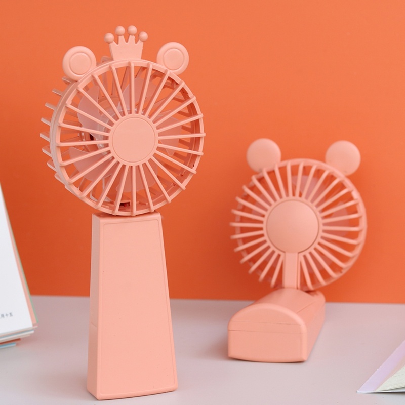 Vivi Kipas Genggam Pocket Fan Kipas Mini Kipas Pendingin Tenaga Baterai Portabel Dengan Stand Handphone Pendingin Dioperasikan Baterai