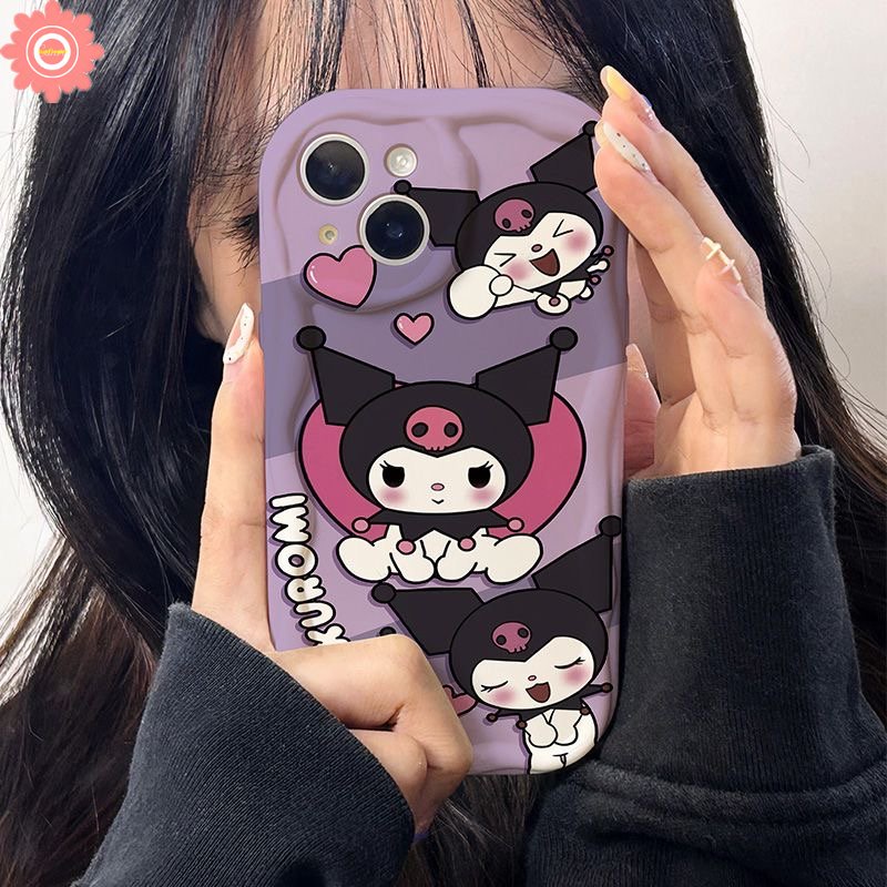 Case Untuk Redmi A1 10 9A 10C 9T 9C 9 10A 9C NFC A2 Note 11 12 10 11s 10s 10Pro 10 Pro Max Plus POCO M3 Kartun Lembut 3D Wavy Curved Edge Cute Pochacco Cinnamoroll Kuromi Soft Cover