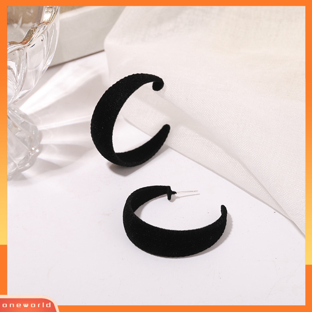 [WOD] Wanita Musim Dingin Jatuh Vintage Hoop Earrings Ear Studs Hadiah Untuk Pesta Banquet Club