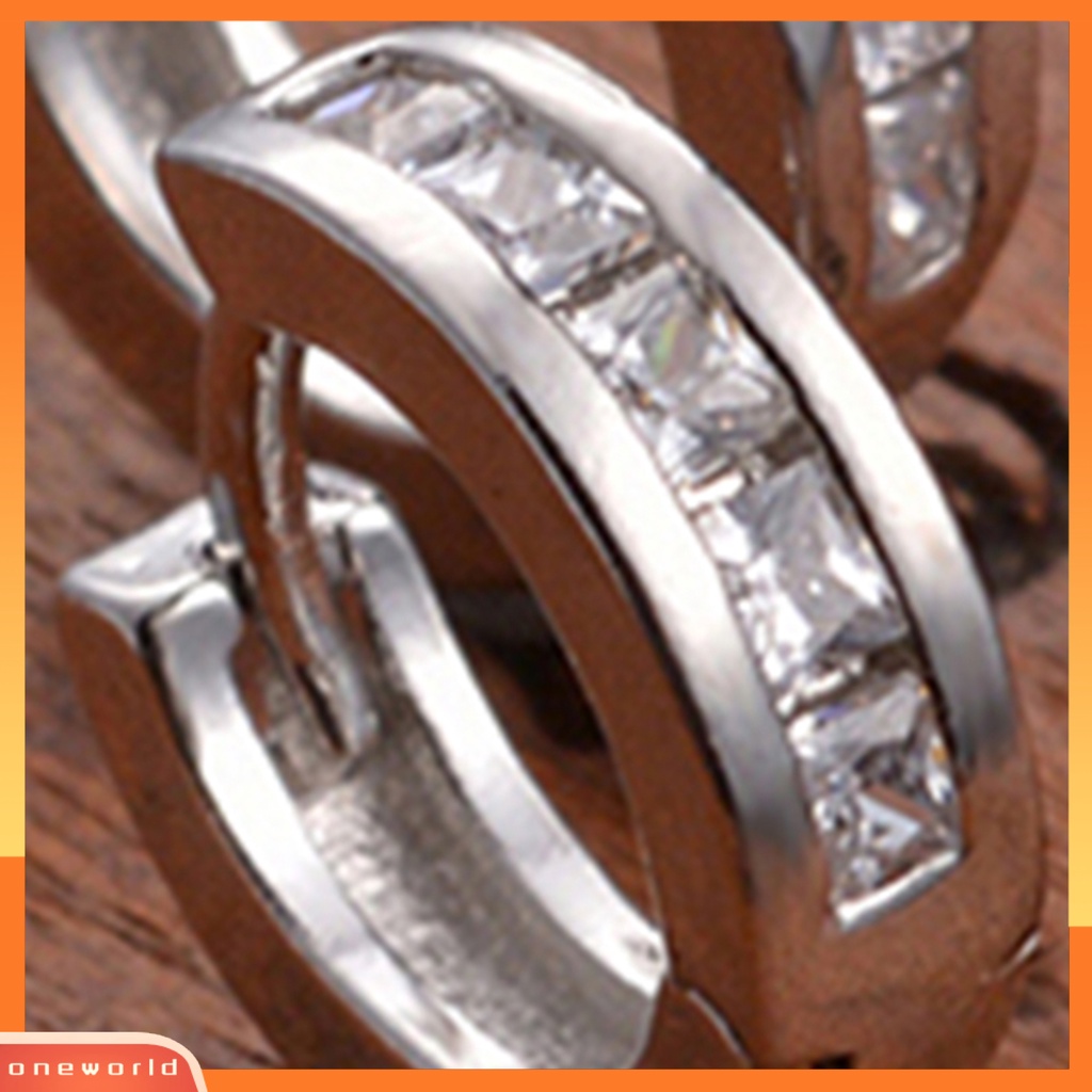 [WOD] Ear Clip Kancing Telinga Berlian Imitasi Lapis Silver Berkilau Untuk Pesta