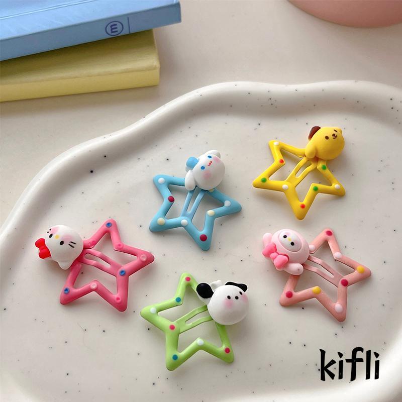 [KD] Jepit Rambut Pentagram Kartun Lucu Manis Anak Aksesori Rambut Sanrio Poni Hairpin