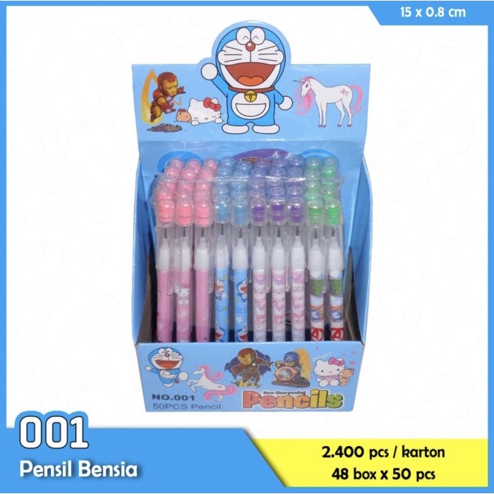 pensil susun motif mix satuan -Zilong