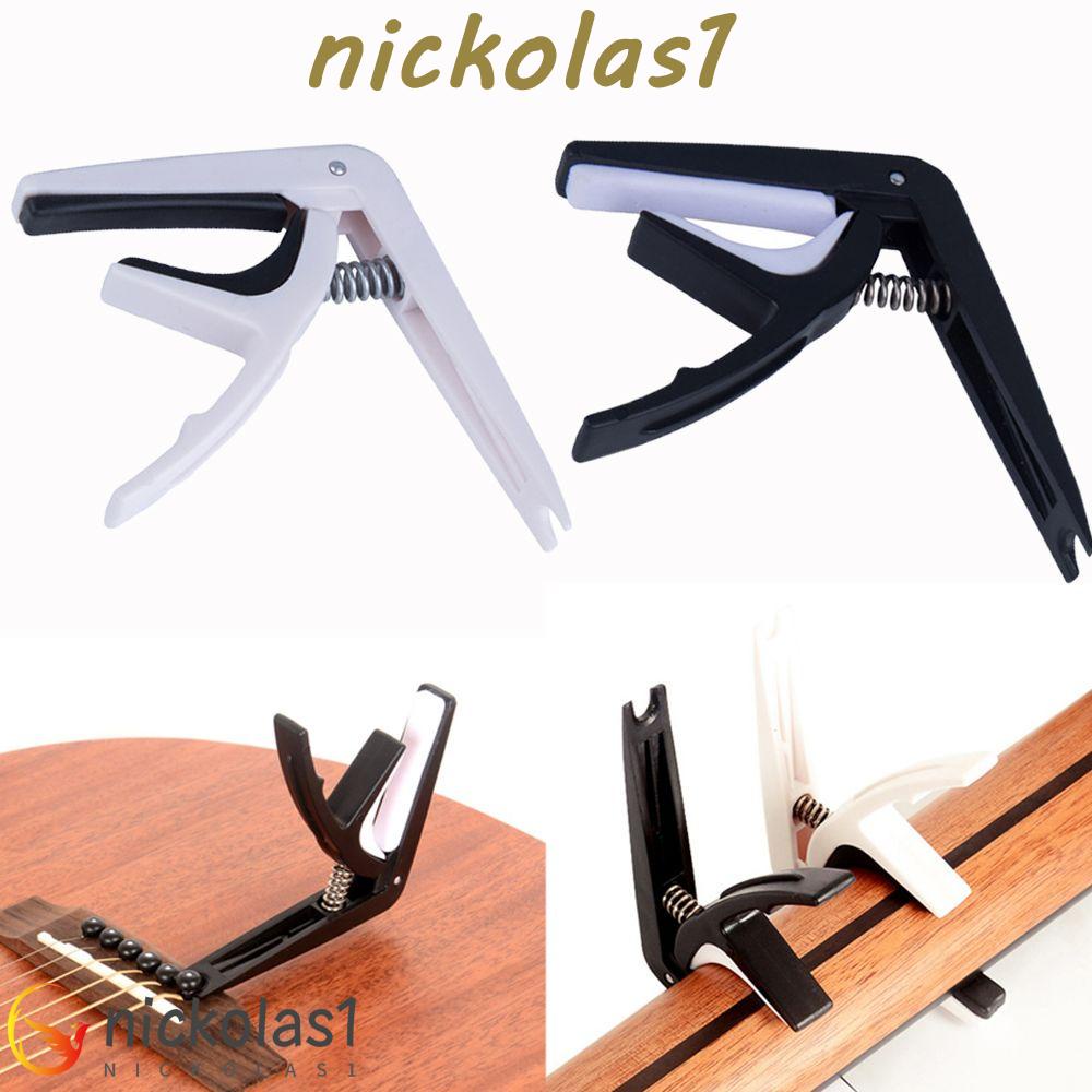 Nickolas1 Gitar Capo Trigger Transpose Acoustic Electric Tuned Musical Tune Clamp