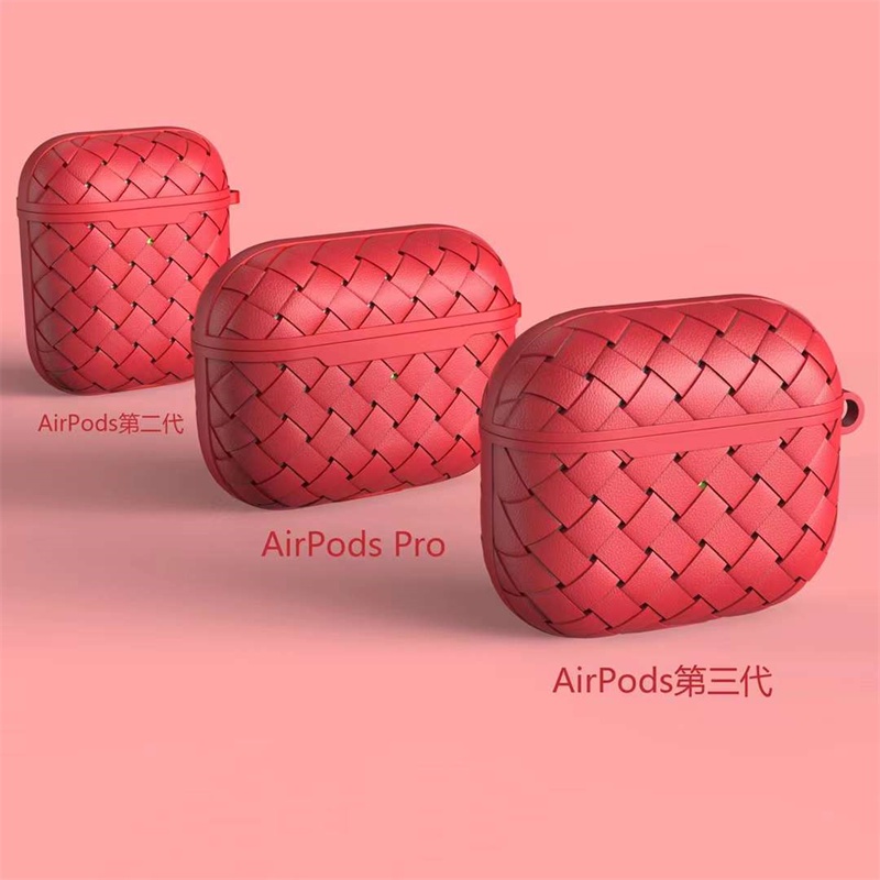 Braided Case Silikon Peredam Panas Untuk Airpods3 2 1 Pro Air Pods3 2021 Wireless Bluetooth Headphone Pelindung Case Soft BV Case Silicone