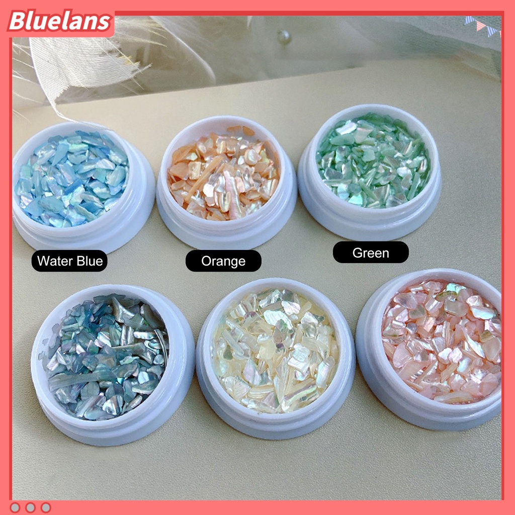 [BLM] 1kotak Hiasan Kuku Bentuk Tidak Teratur Efek Mengkilap Indah DIY Kerajinan Pesona Kuku Berlian Imitasi Multi-Ukuran Glitter Kuku 3D Dekorasi Salon Aksesoris