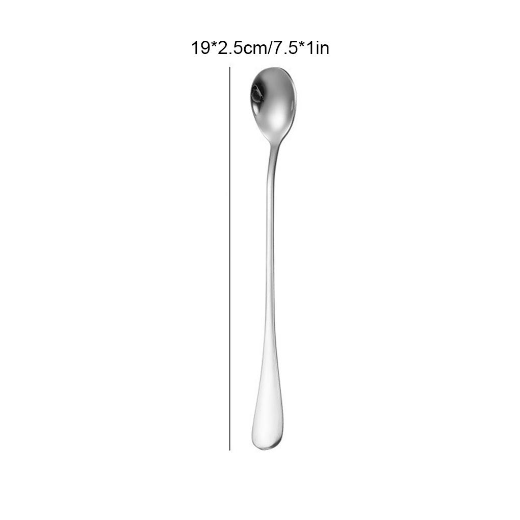 Sendok Stainless Steel Lucu Kopi Sendok Teh Minum Pengaduk Makanan Penutup Es Krim Spoon Piknik Aksesoris Dapur