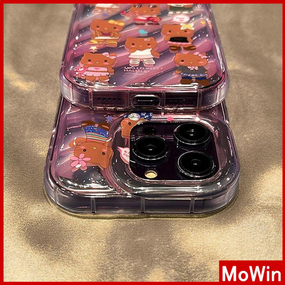 Case iPhone 14 Pro Max iPhone Case Laser Reflektif Bening Phone Case TPU Soft Airbag Tahan Guncangan Lucu Hitam Kulit Kucing Kompatibel dengan iPhone 13 Pro Max 12 Pro Max 11 Xr Xs 7 8Plsu