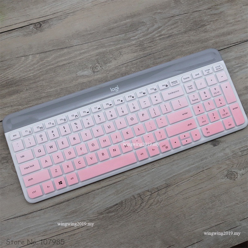 Skin Pelindung Penutup keyboard Wireless Silikon Tahan Debu Dapat Dicuci Untuk Logitech MK470 K580