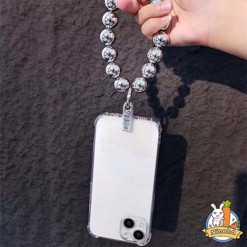 Fashion Anti-lost Rantai Lanyard Ponsel Aksesoris Ponsel Mutiara Pergelangan Tangan Tali Telepon Liontin