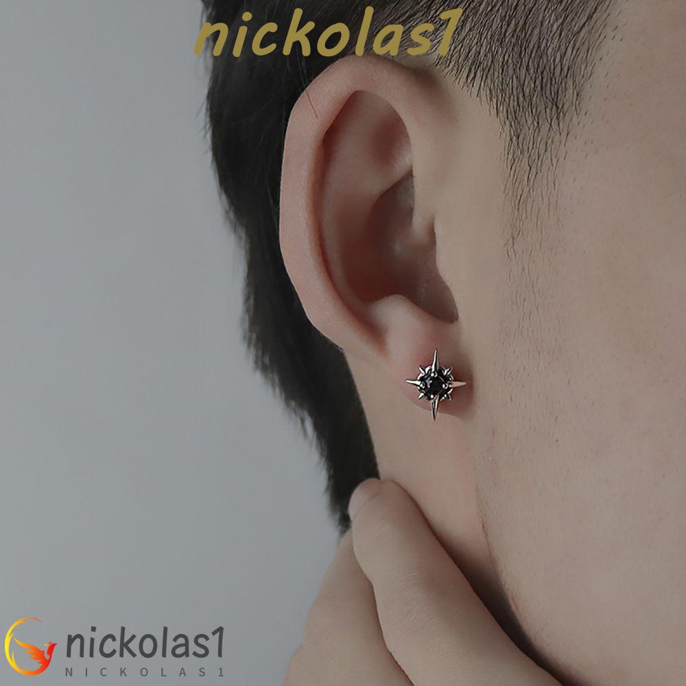 Nickolas1 Anting Berlian Anting Alloy Korea Bintang Simple Trendy Untuk Pria