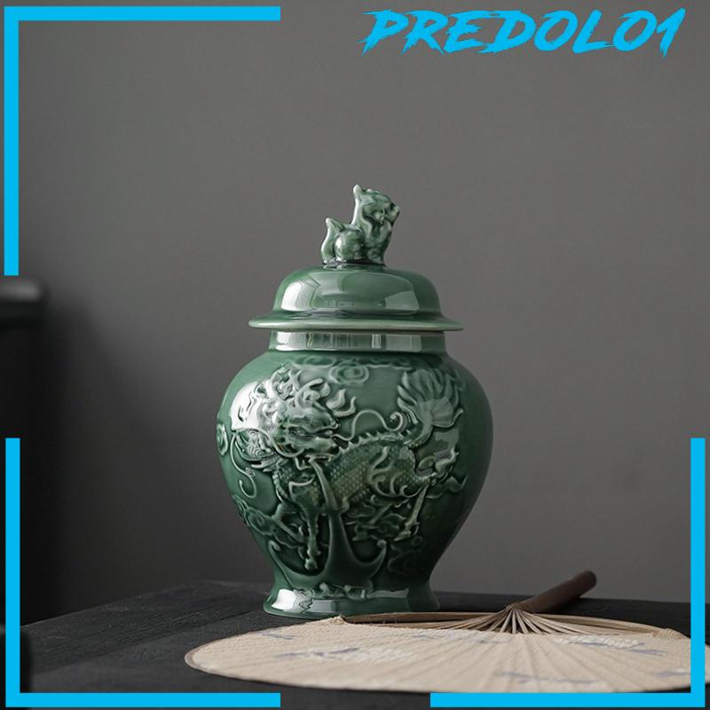 [Predolo1] Toples Jahe Porcelain Vas Keramik Porcelain Temple Jar Untuk Meja Pernikahan Rumah