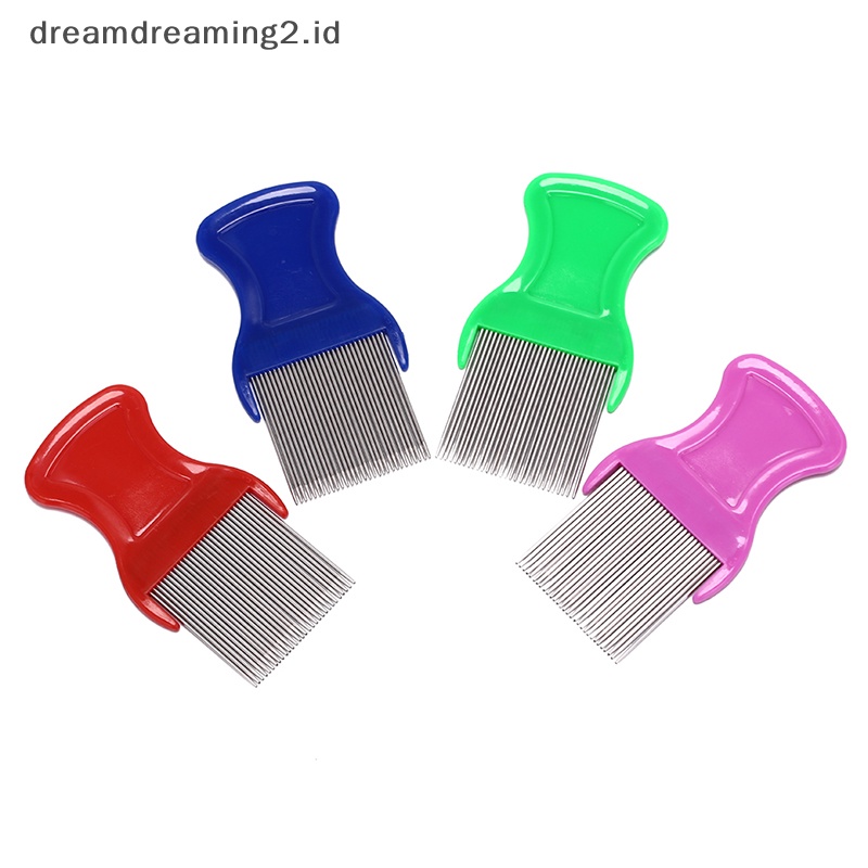 (drea) Sisir stainless steel Untuk Deteksi Kutu Kepala Sisir cootie Kutu Hewan Peliharaan Anak //