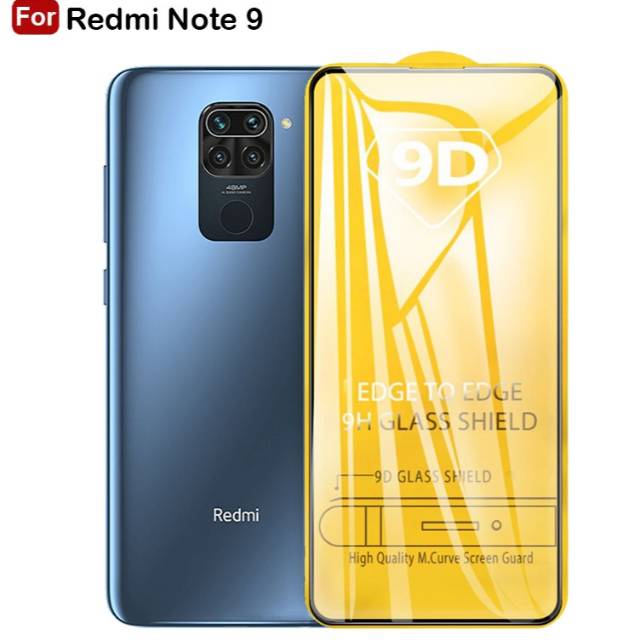 Tempered Glass Xiaomi Redmi note 9 screen protector full cover redmi note 9 bening full screen